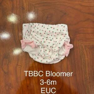 The Beaufort Bonnet Company White and Pink Floral Diaper Cover